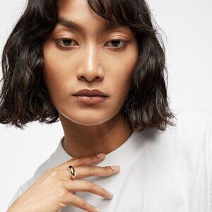 Anine Bing Dome Ring in Solid 14K Gold